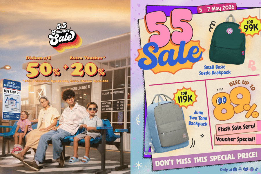 7 Diskon dan Promo Fashion 5.5 Double Date, Cek Sekarang!