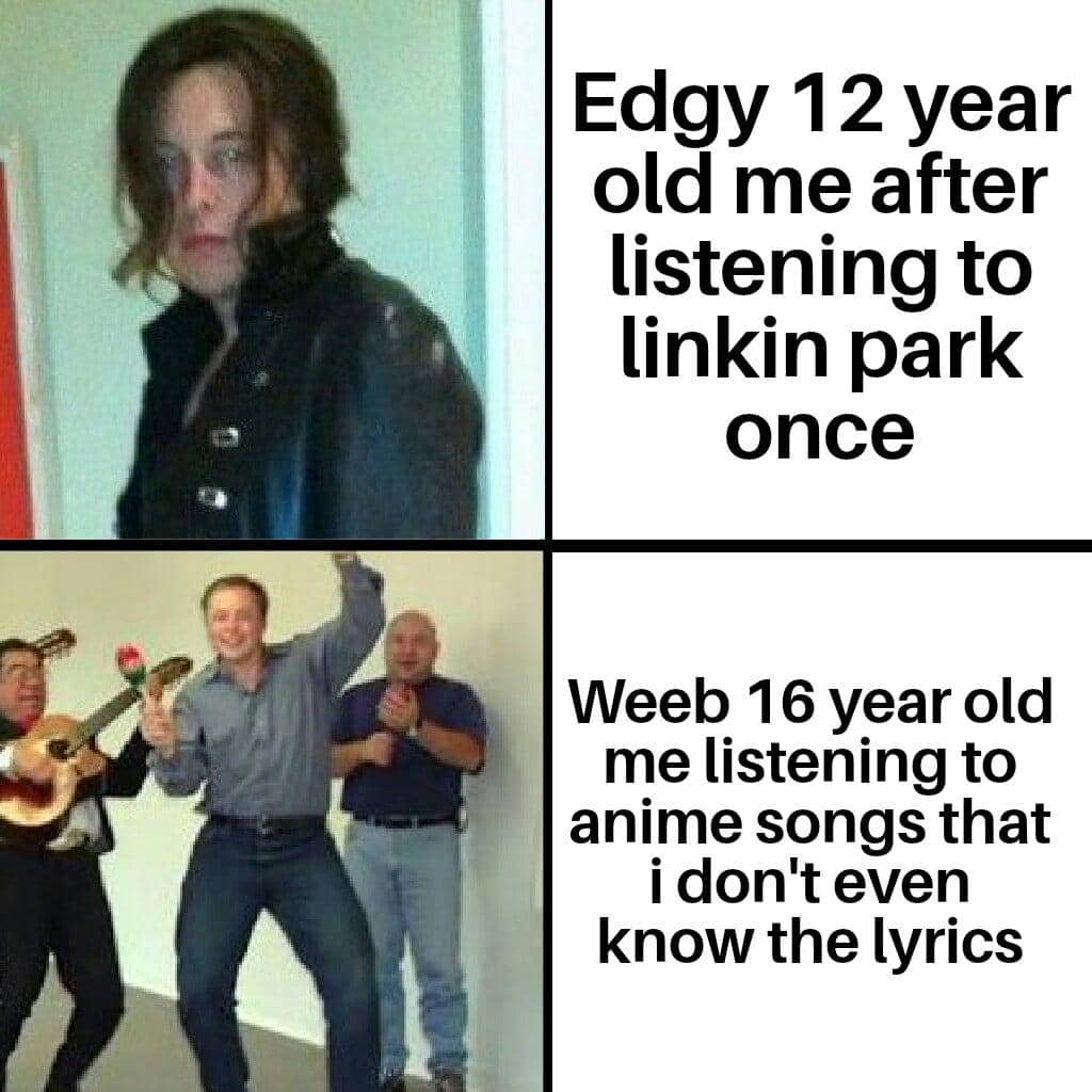 meme anime tentang selera musik