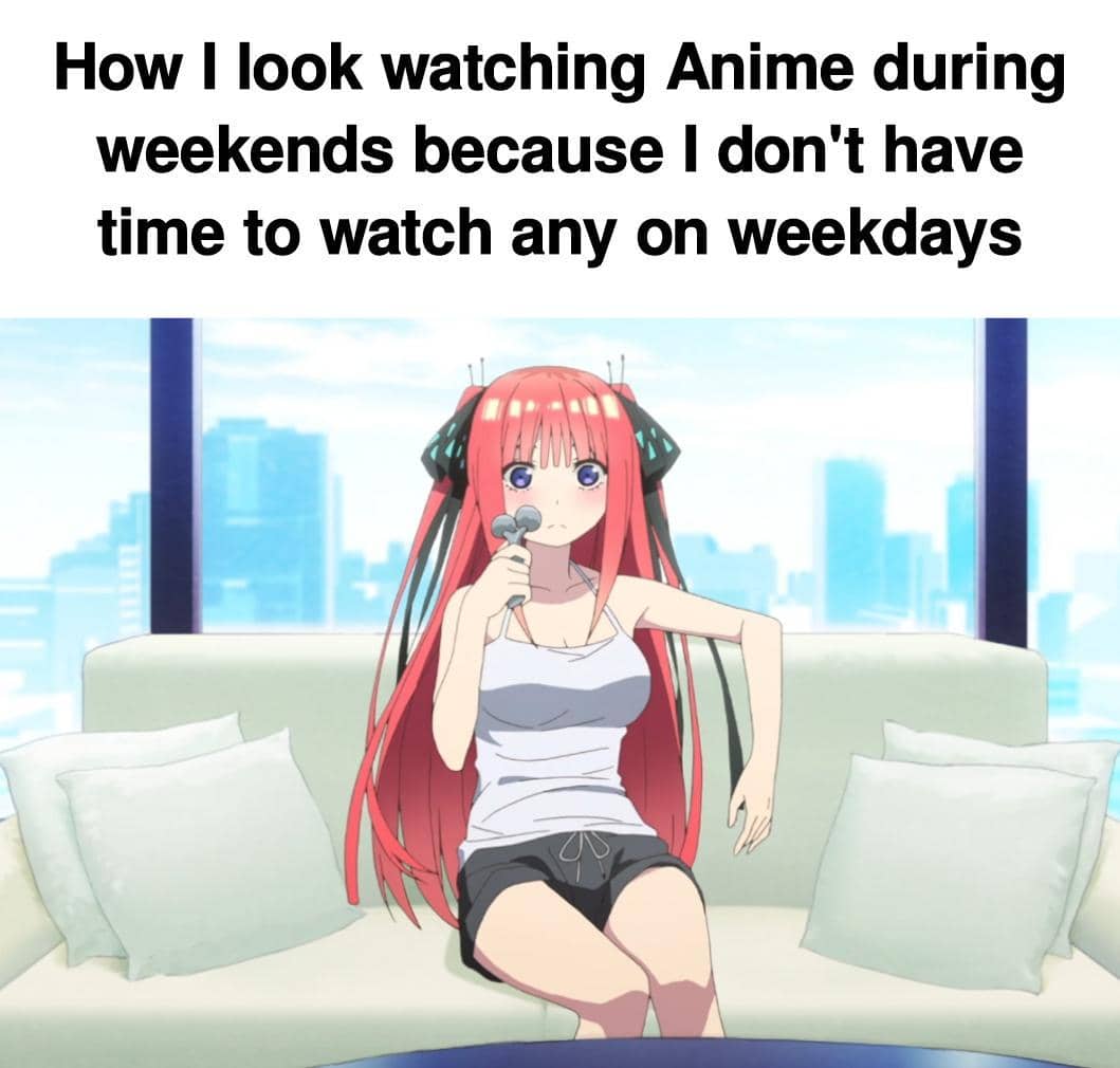 meme anime tentang hari kerja