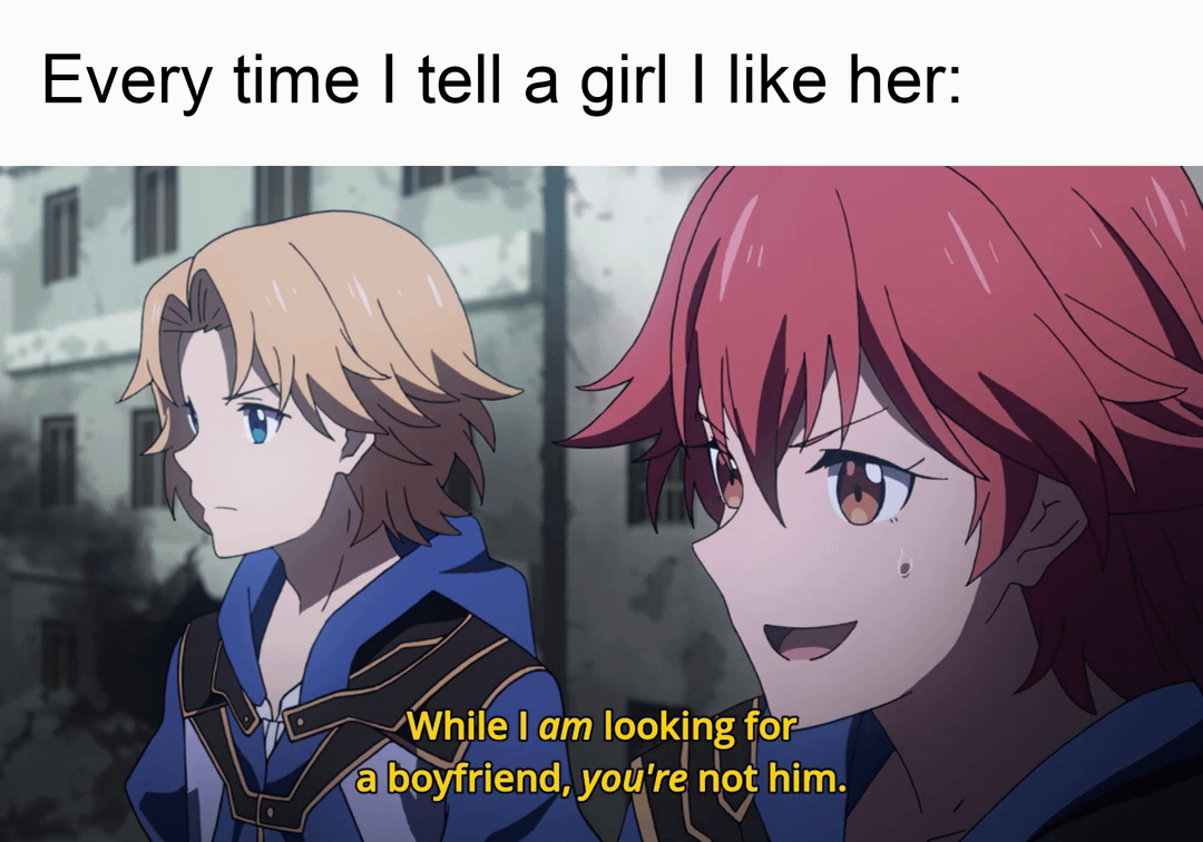 meme anime tentang hidup yang keras