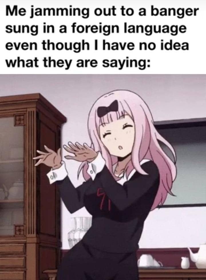 meme anime tentang selera musik
