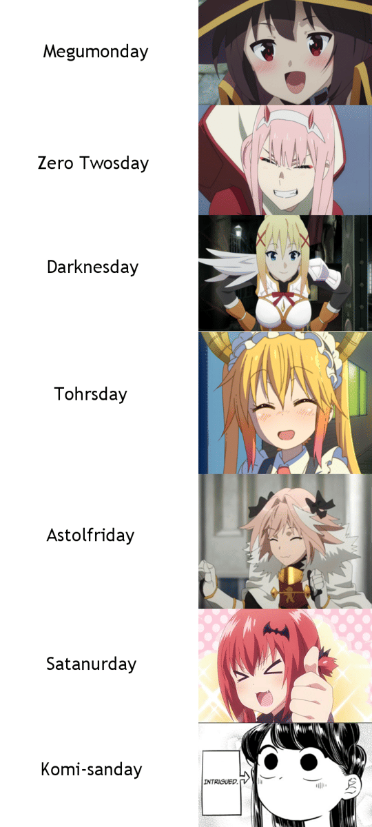 meme anime tentang hari kerja