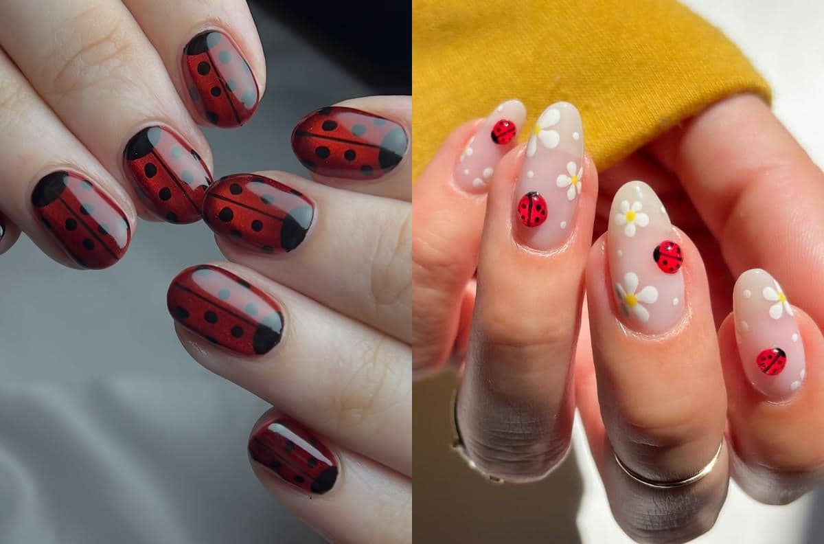 10 Inspirasi Ladybug Nails, Nail Art Paling Cute di Musim Semi 2026!