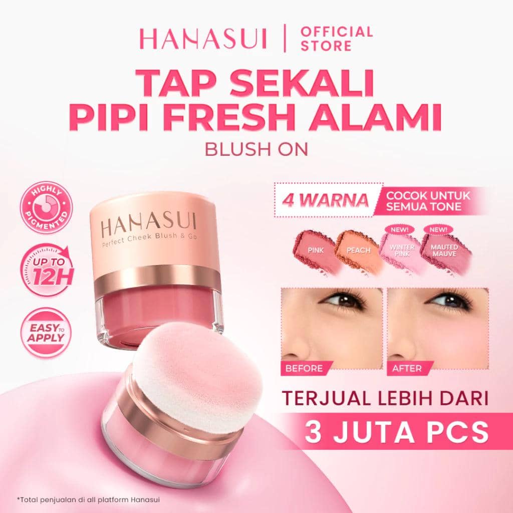 Hanasui Perfect Cheek Blush & Go Powder
