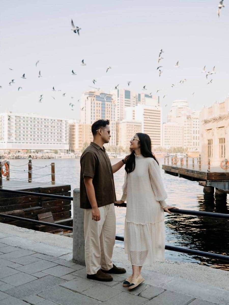 gaya couple ala Febby Rastanty dan Drajad Djumantara 