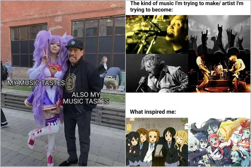 8 Meme Anime tentang Selera Musik, Tergantung Sikon