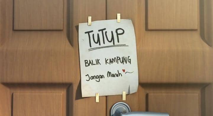 catatan keterangan tidak ada penghuni di rumah Abang Salleh