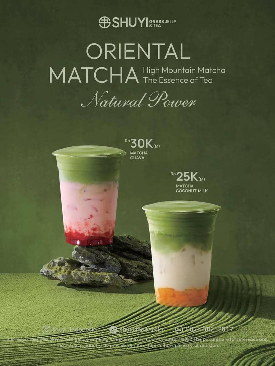 Matcha Series dari Shuyi Grass Jelly & Tea Indonesia (instagram.com/shuyi.indonesia)