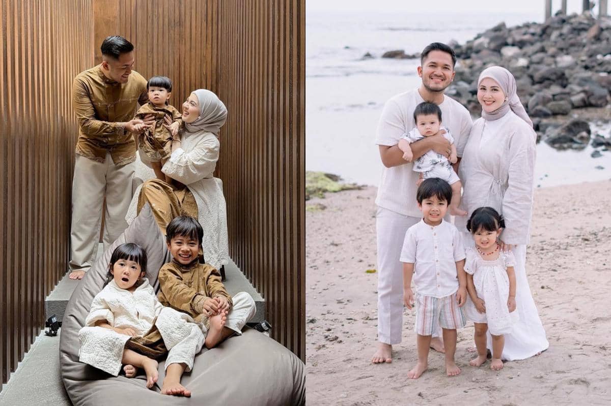 8 Inspirasi OOTD Keluarga ala Kesha Ratuliu, Kompaknya Bikin Iri!