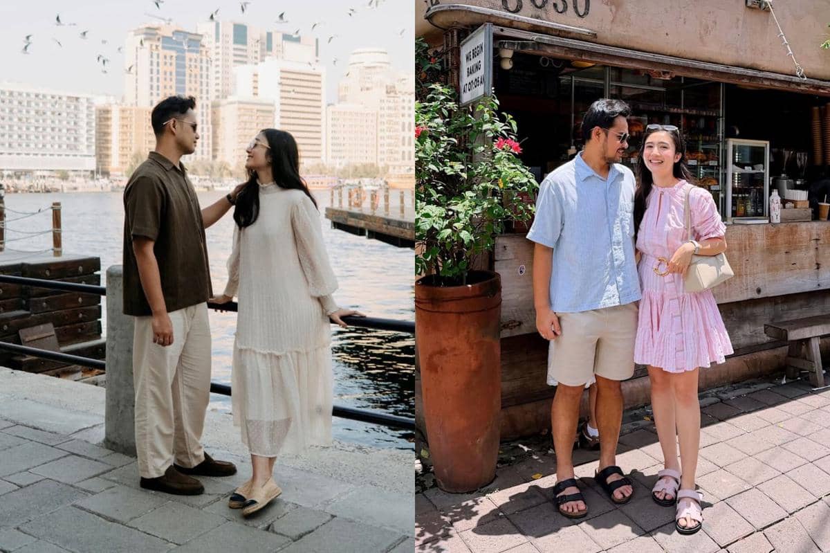 7 Gaya Couple ala Febby Rastanty dan Drajad Djumantara, Kekinian!