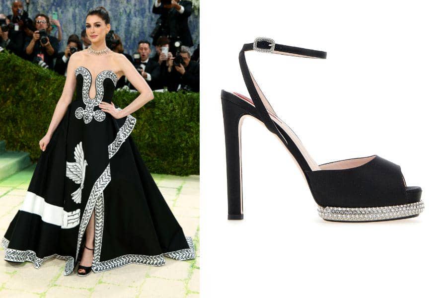 Detail Sandal Anne Hathaway di Met Gala 2026, Harga Capai 40 Jutaan