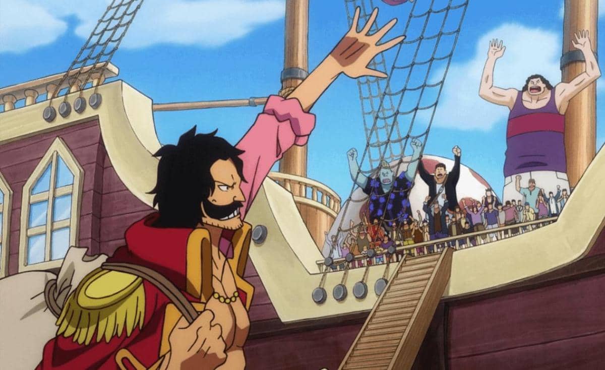 Perpisahan Bajak Laut Roger. (Dok. Shueisha, Eiichiro Oda, Toei Animation/One Piece)