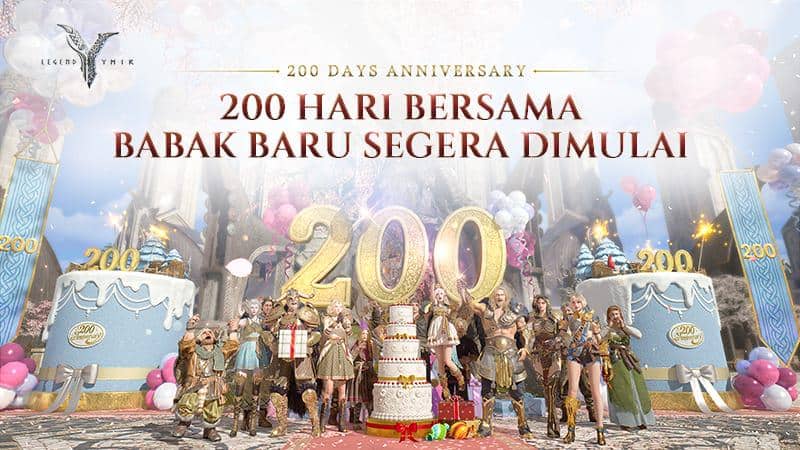 WEMADE Rayakan 200 Hari Layanan Global Legend of YMIR, Kampanye Gede!