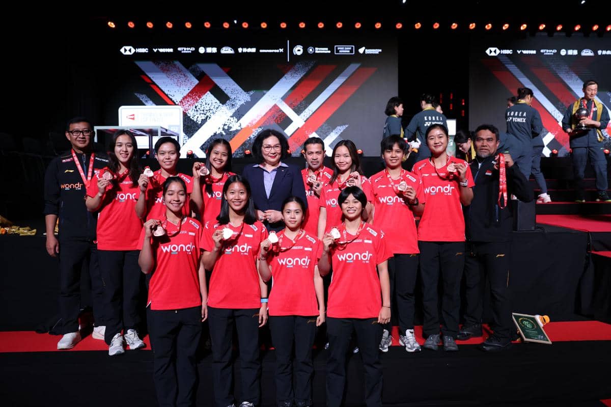 Tim beregu putri Indonesia meraih perunggu di Uber Cup 2026 (dok.PP PBSI)