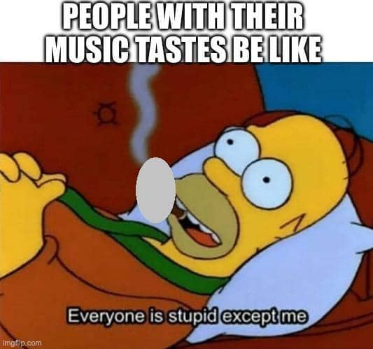 meme kartun tentang selera musik