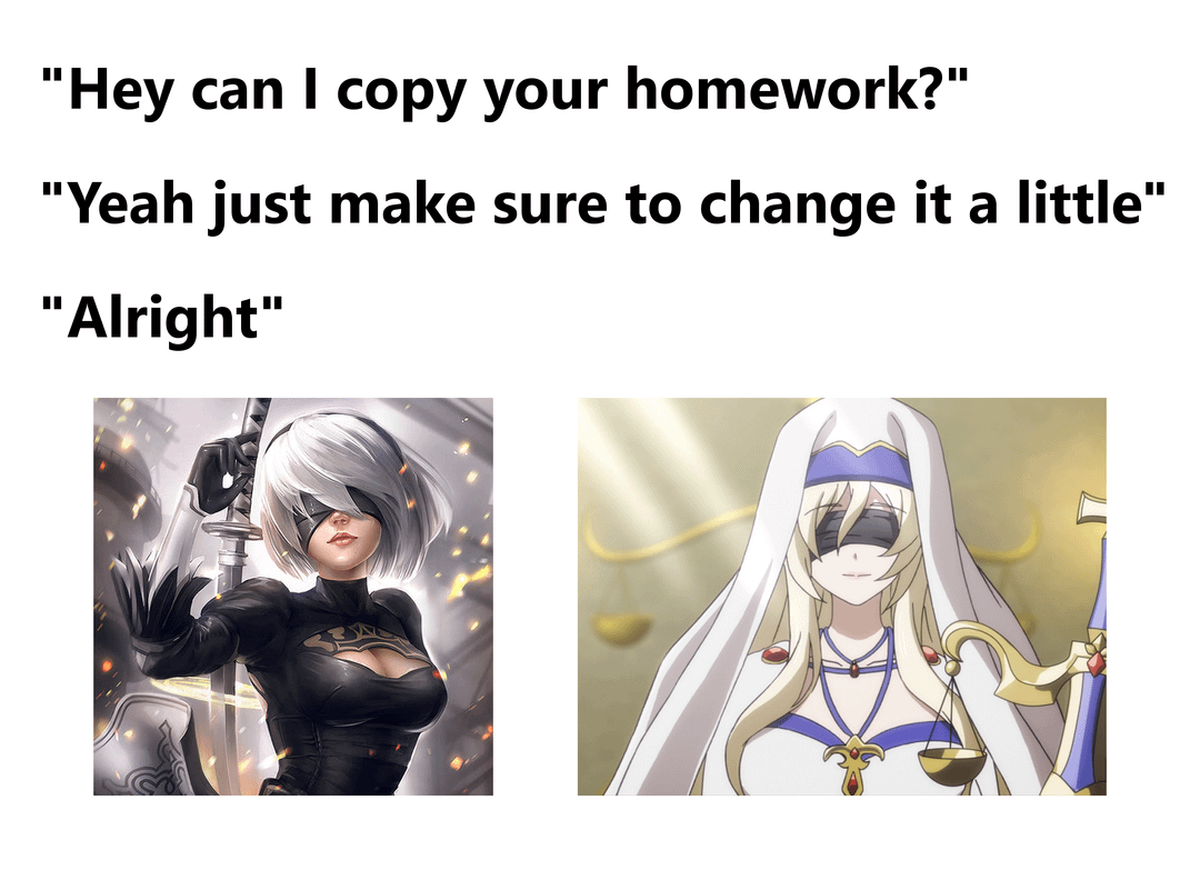8 Meme Anime tentang Nyontek, Banyak yang Mirip!