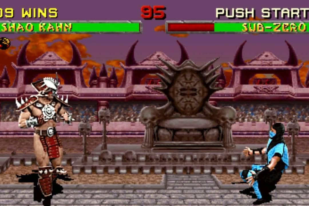debut Shao Kahn dalam game Mortal Kombat II