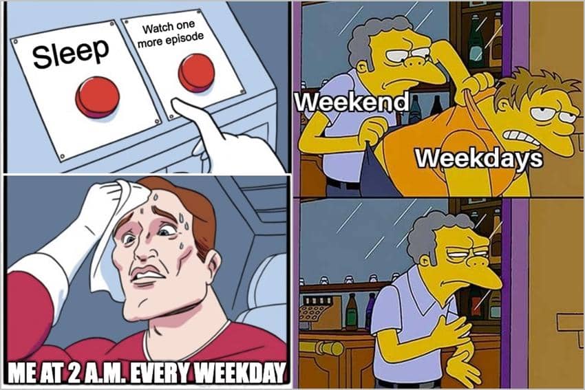 8 Meme Kartun tentang Hari Kerja, Mood Gak Beraturan