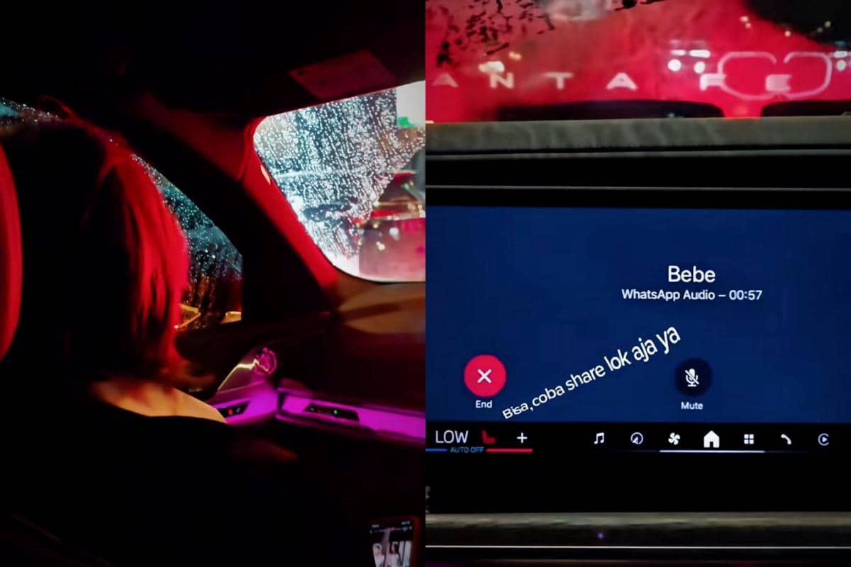 Luna Maya dijemput Maxime Bouttier pakai motot pas kejebak macet (TikTok.com/lunamaya)