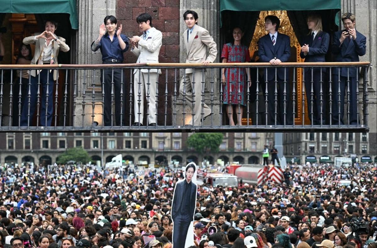BTS Sapa 50 Ribu Fans dari Istana Kepresidenan Meksiko