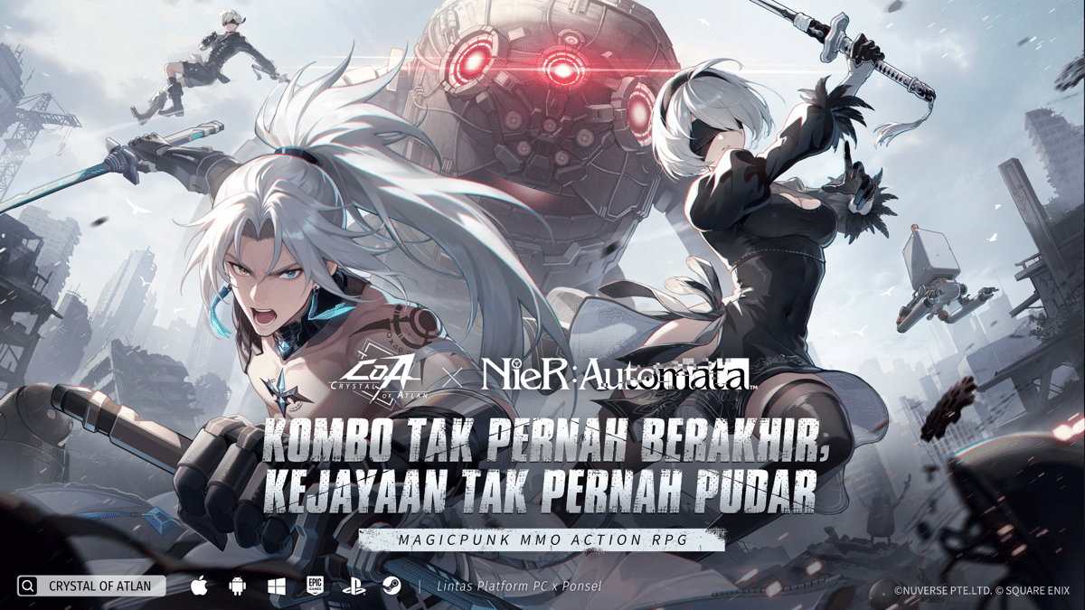 Kolaborasi Crystal of Atlan x NieR:Automata Resmi Hadir 21 Mei!