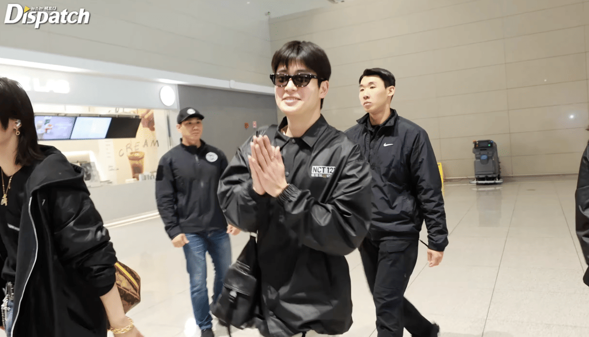 momen NCT 127 di bandara Incheon menuju Bali 
