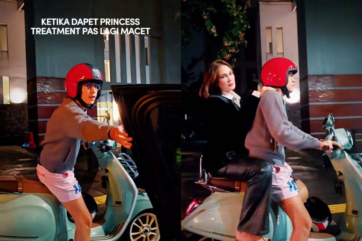 Kejebak Macet 2 Jam, Luna Maya Dijemput Maxime Pakai Motor, Netizen Asbun!
