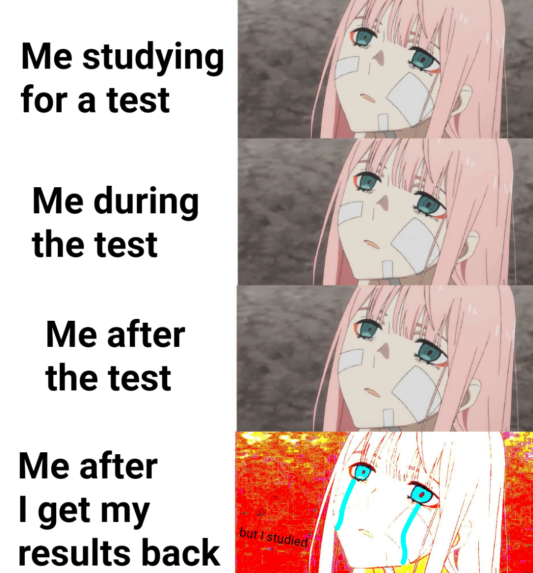 meme anime tentang nilai akademik