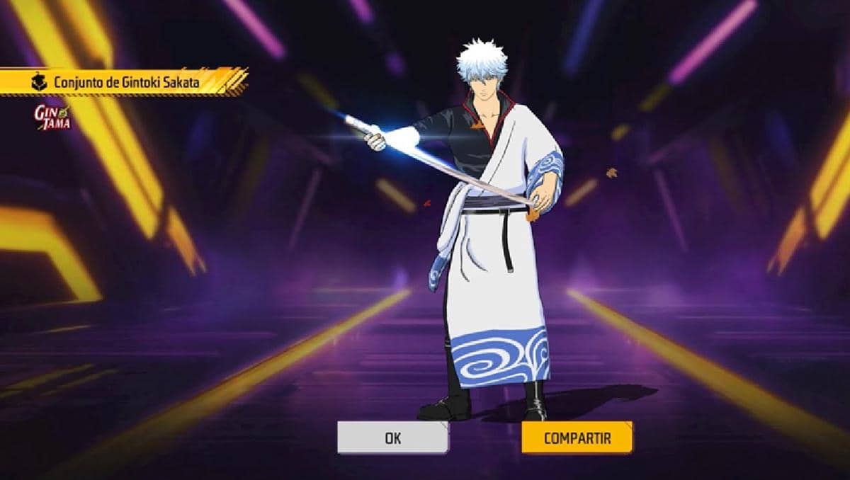 skin Gintoki di Garena Free Fire x Gintama