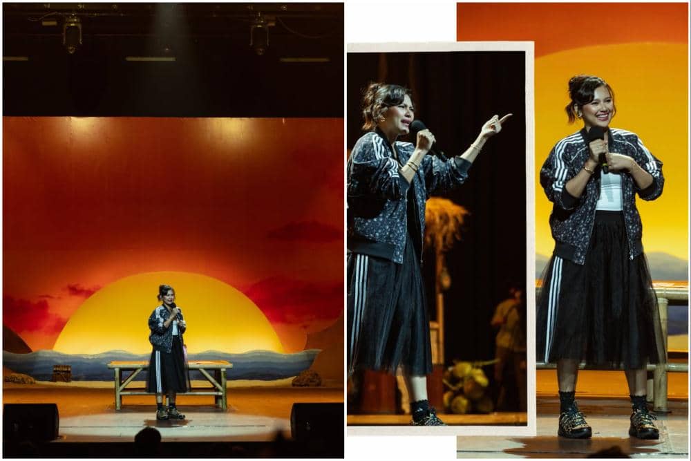 10 Potret Indah Permatasari Stand-up Comedy untuk Pertama Kali, Gugup!