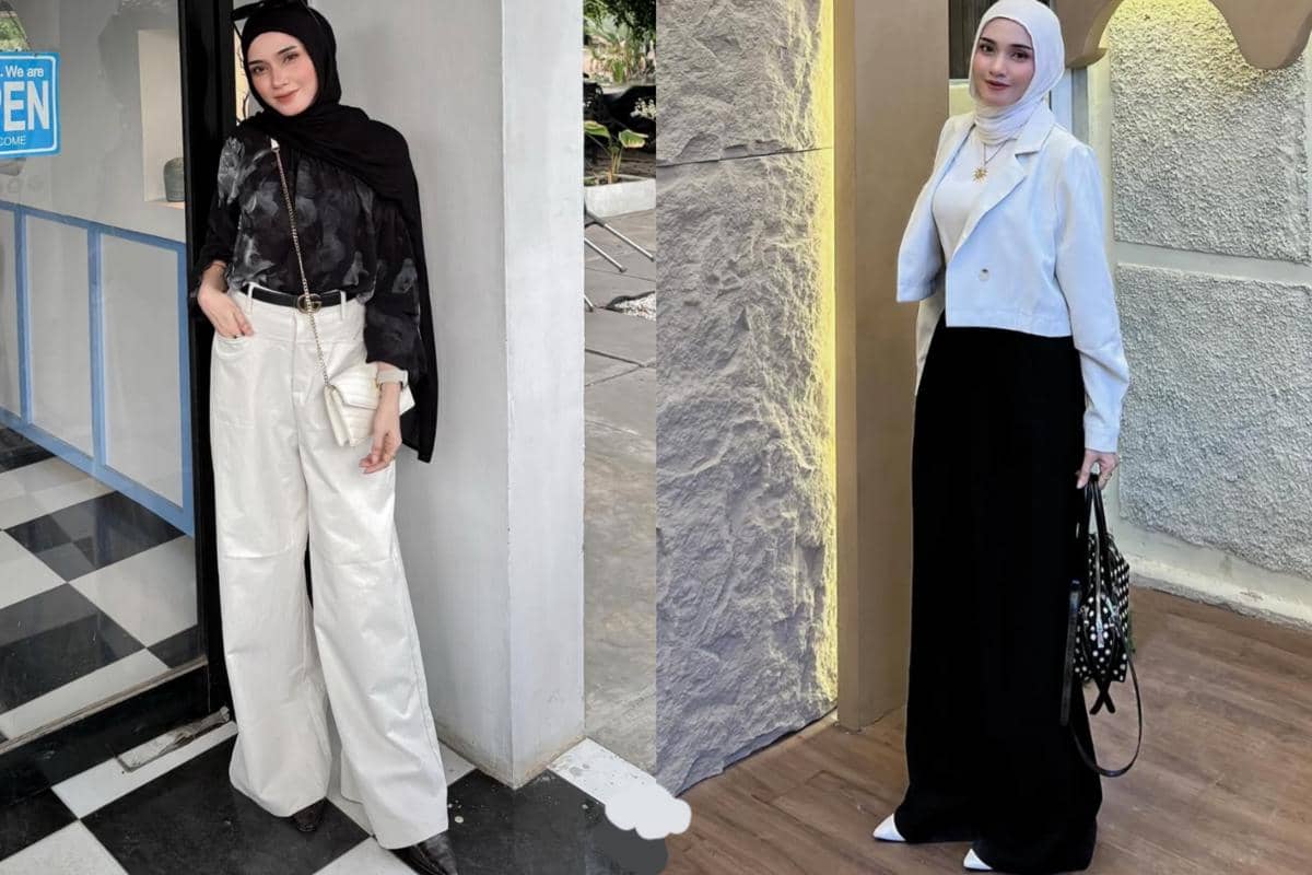 7 Inspirasi Outfit Monokrom ala Lisna Feri, Gak Monoton!