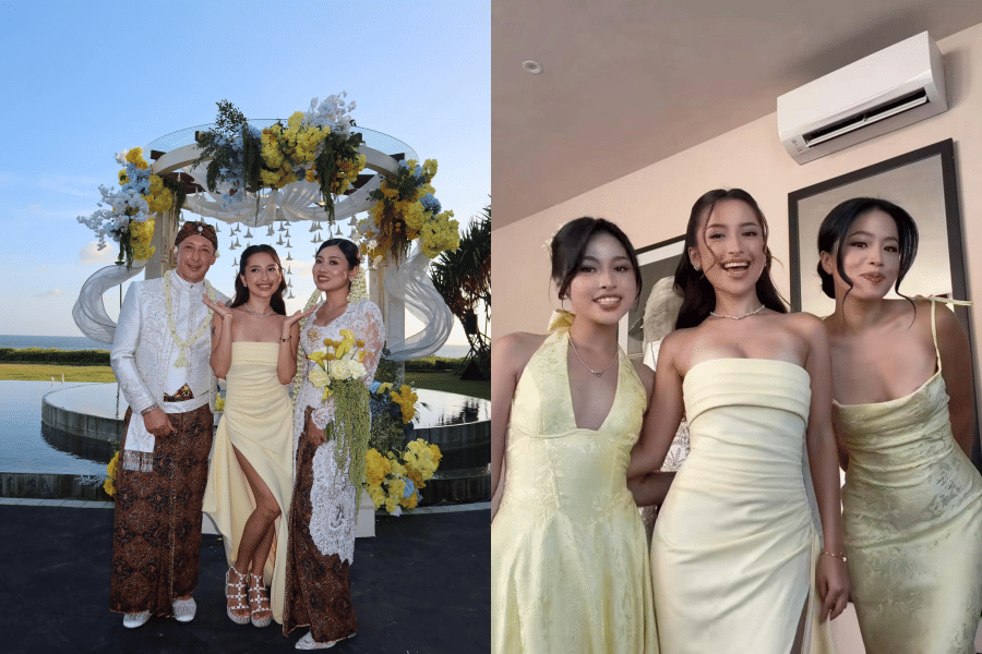 7 Gaya Tamu dan Keluarga di Akad Nikah Ayah Jennifer Coppen