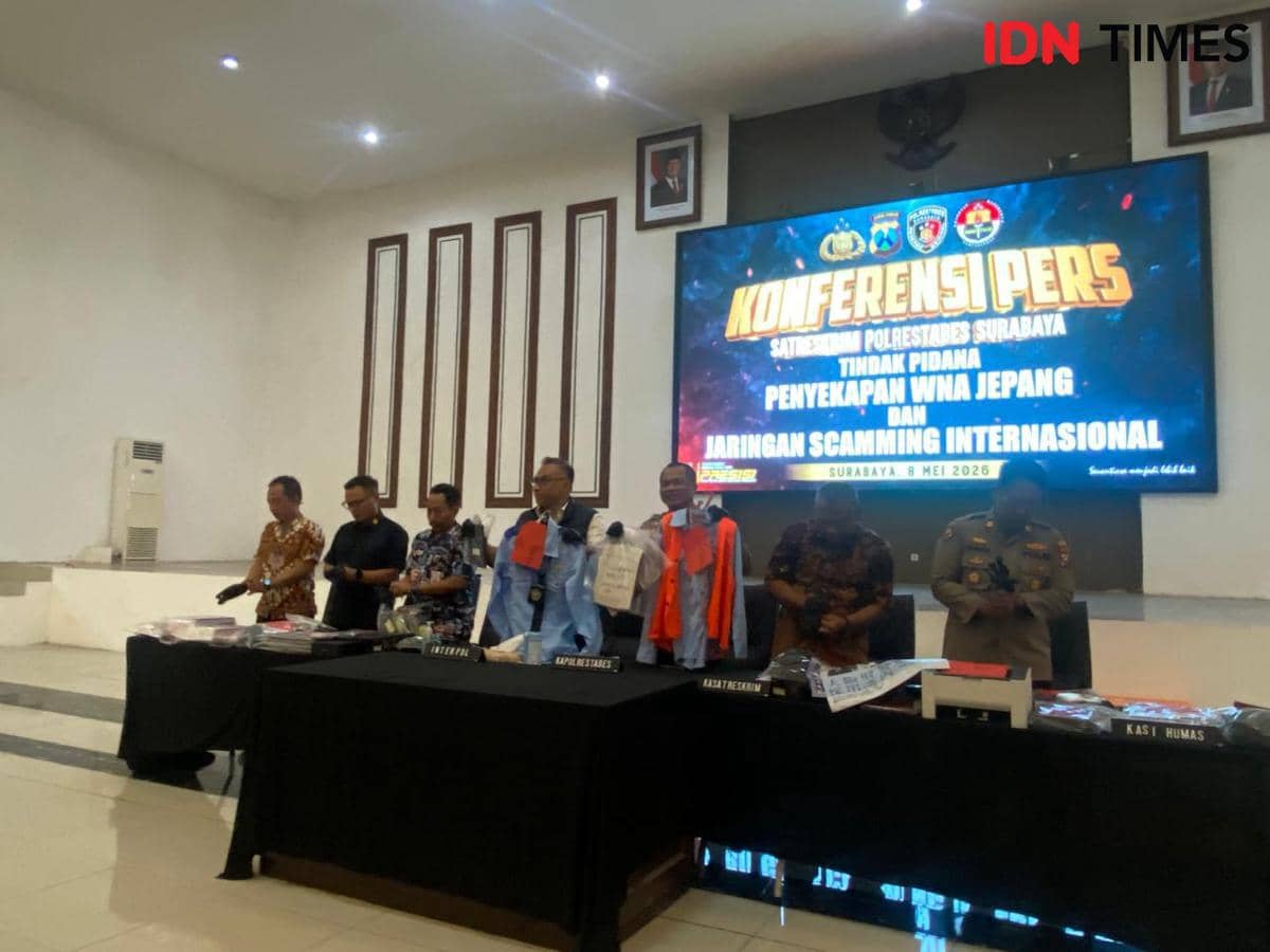 41 WNA Jadi Pelaku Scamming Internasional, Kerja dari Surabaya