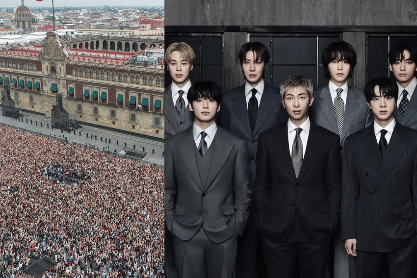 BTS Dikerumuni 50 Ribu Fans di Istana Presiden Meksiko, Ada Acara Apa?