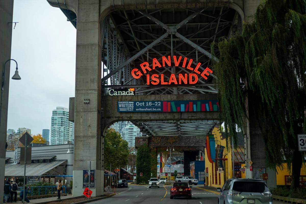 Potret Granville Island di Vancouver, Kanada 