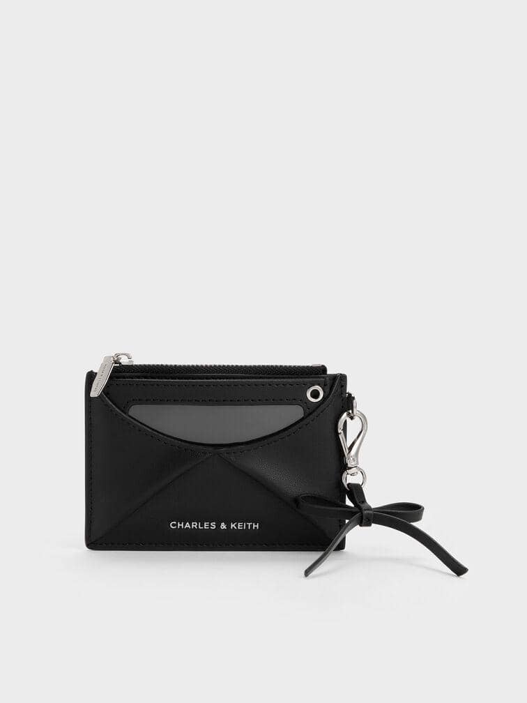 Card Holder Panelled Bow Hazel - Noir (charleskeith.co.id)
