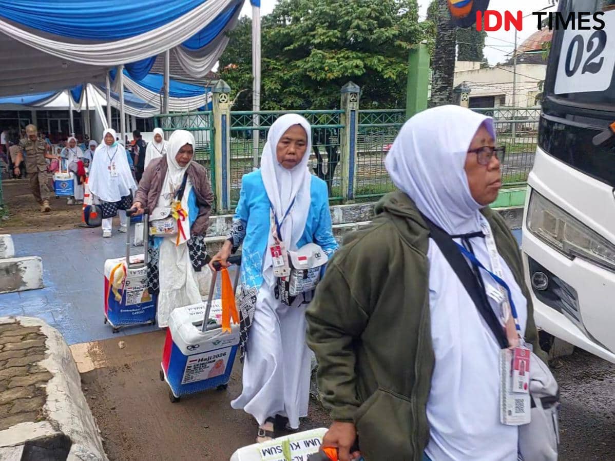 Keberangkatan jamaah haji Lampung 2026.