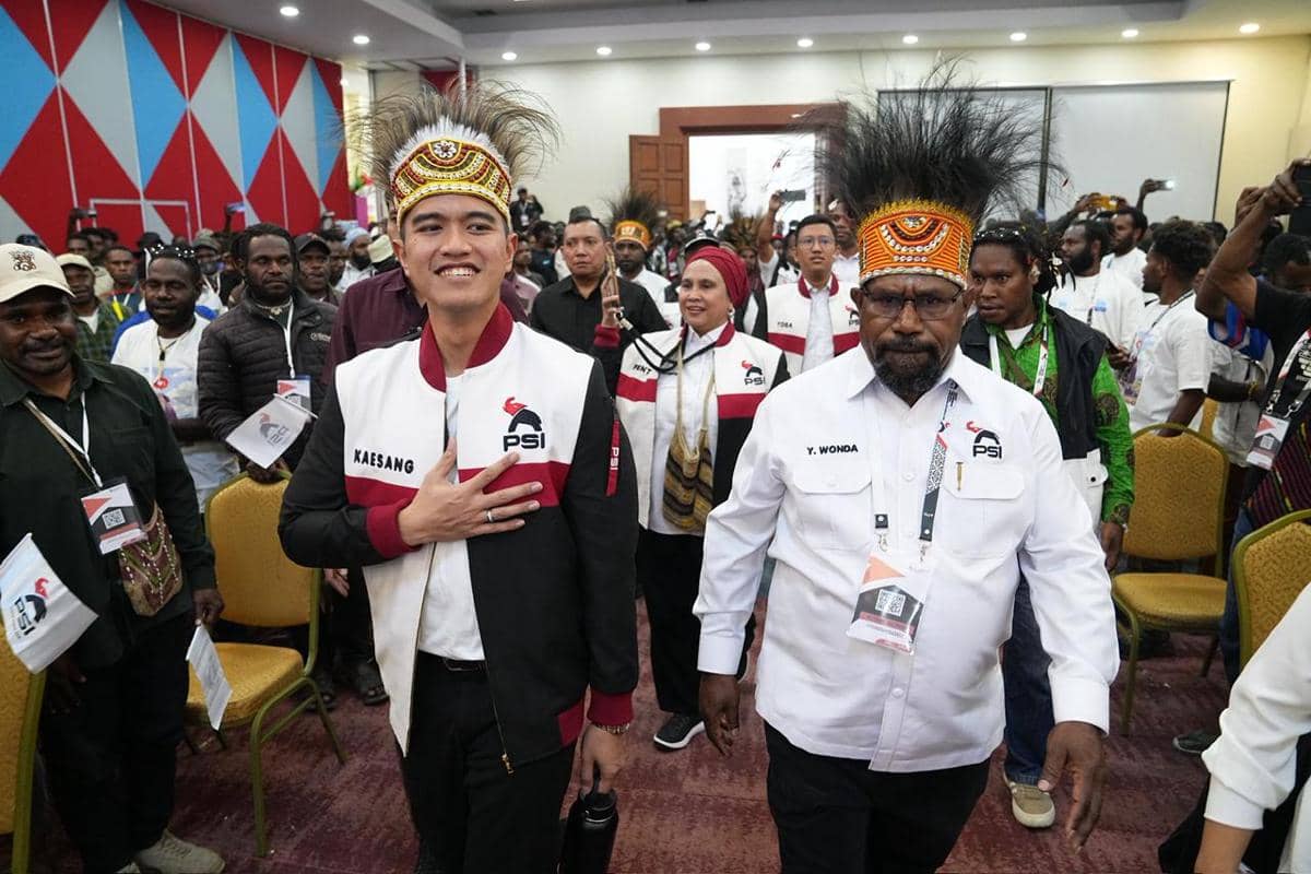 Hadiri Rakorwil PSI, Kaesang Tegaskan Papua Harus Semaju Daerah Lain