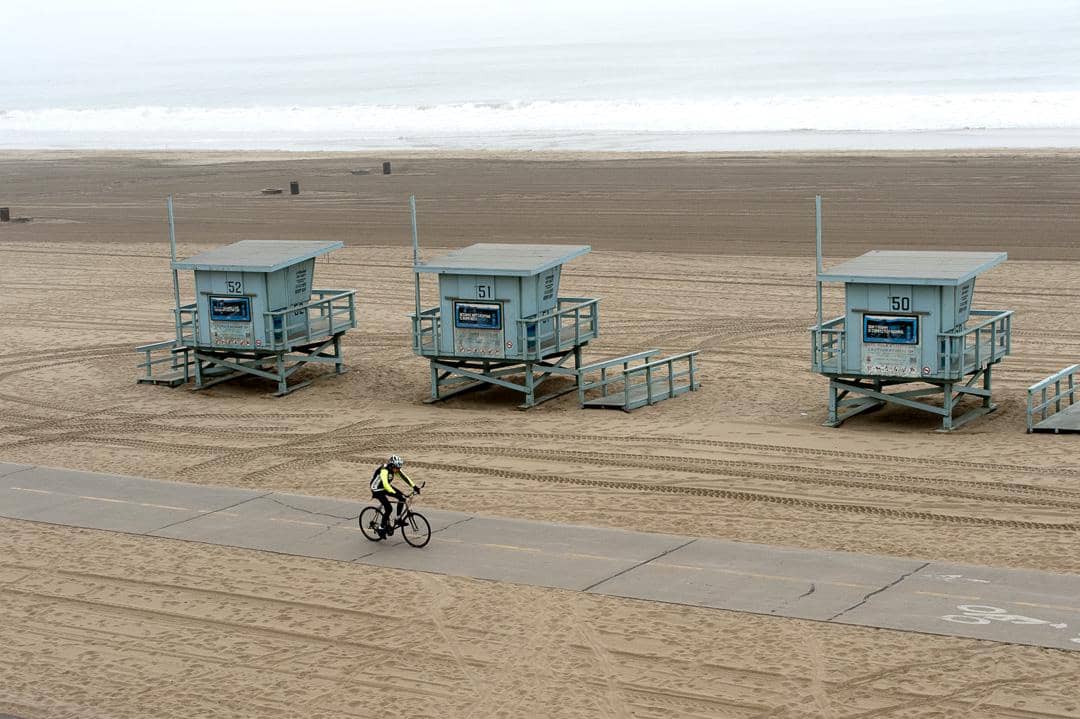 Potret Dockweiler State Beach, Los Angeles 