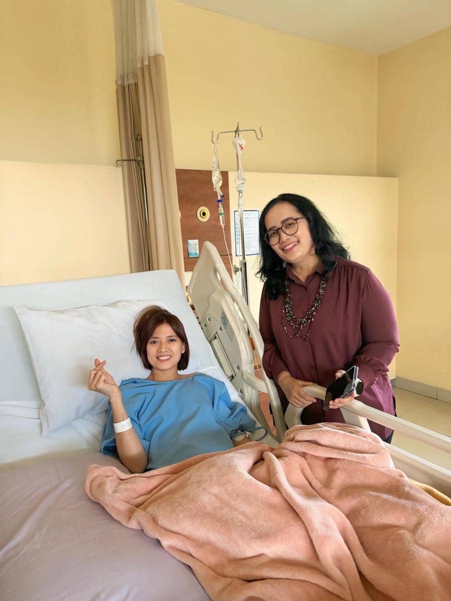 Chika Jessica dirawat di rumah sakit