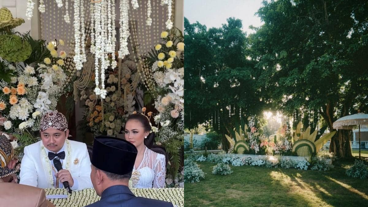 8 Dekorasi Akad Nikah Aksa Uyun Anak Soimah, Adat Jawa Bernuansa Alam