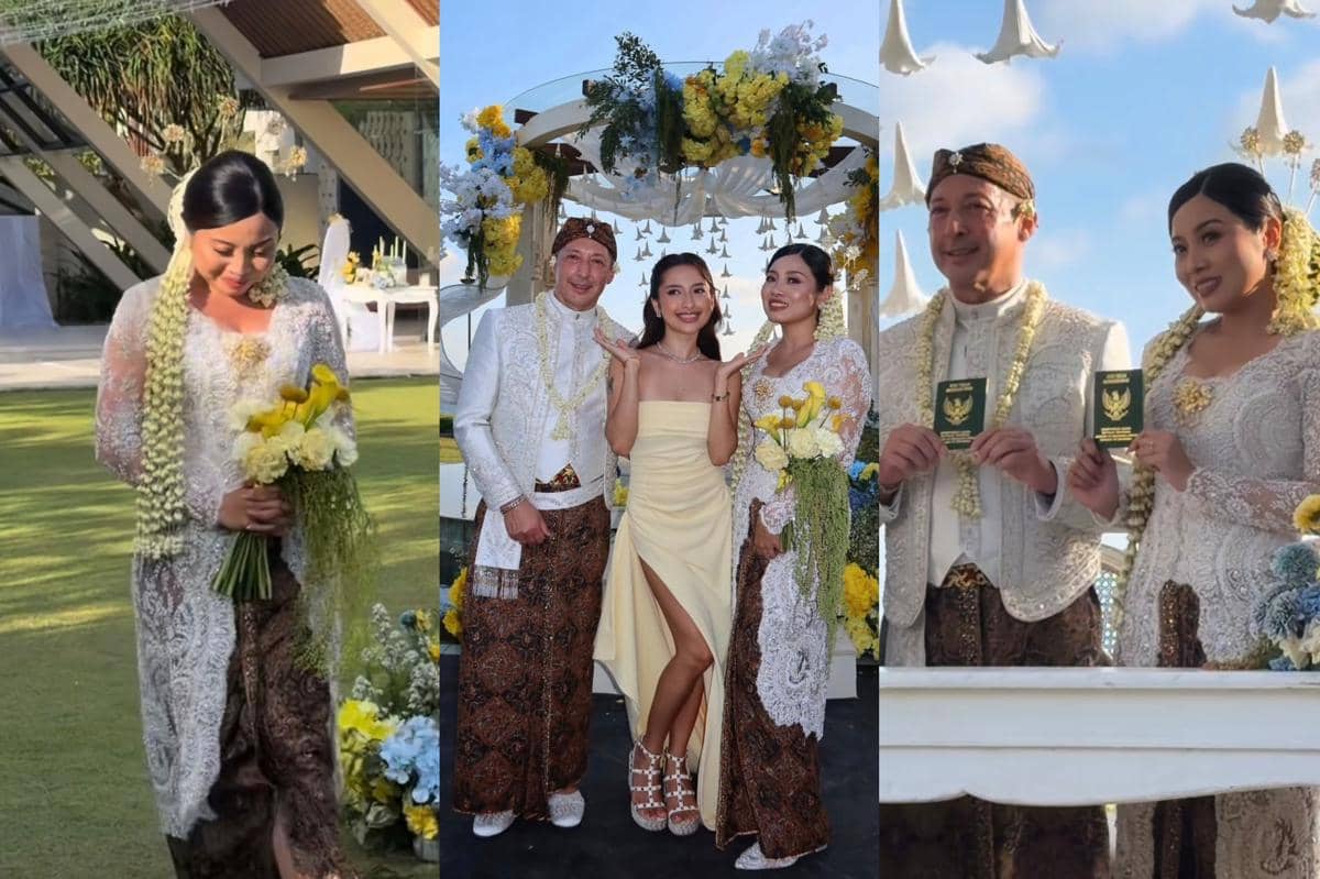 8 Ide Kebaya dan Makeup Ibu Sambung Jennifer Coppen saat Akad Nikah