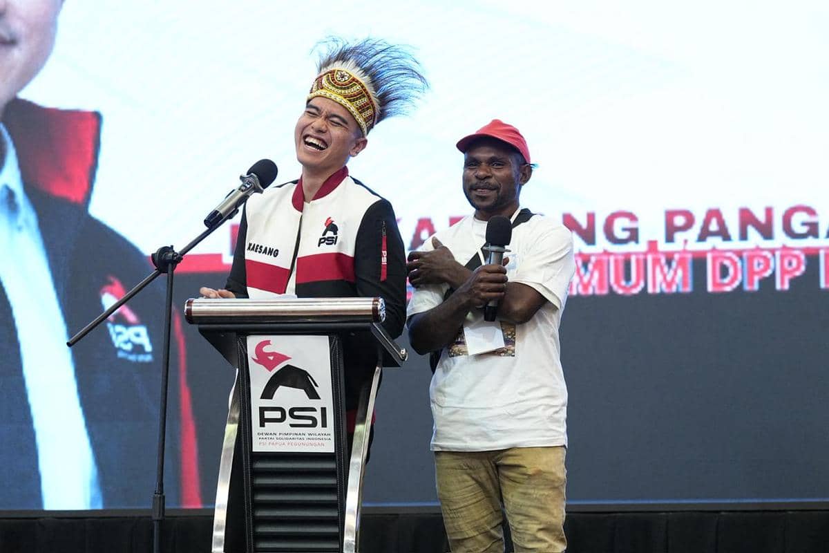 Hadiri Rakorwil PSI, Kaesang Tegaskan Papua Harus Semaju Daerah Lain