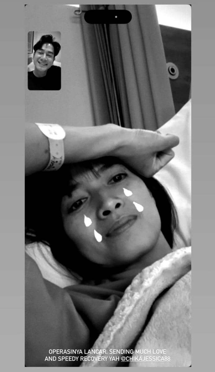 Chika Jessica dirawat di rumah sakit