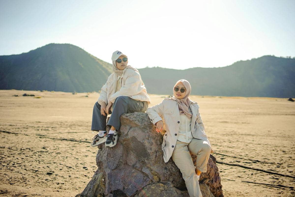 Ilustrasi foto saat traveling