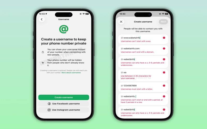 WhatsApp Uji Coba Fitur Username, Chat Tak Perlu Save Nomor