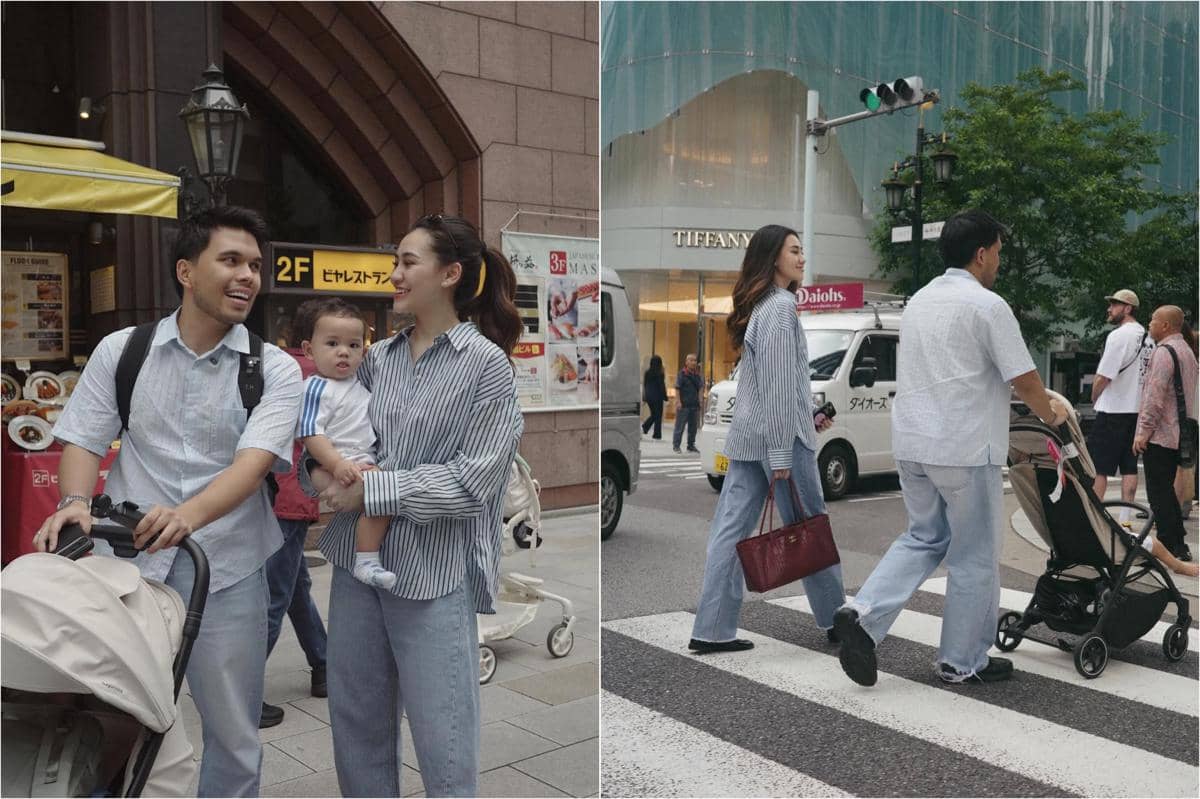 10 Potret Aaliyah dan Thariq ajak Arash Liburan di Jepang