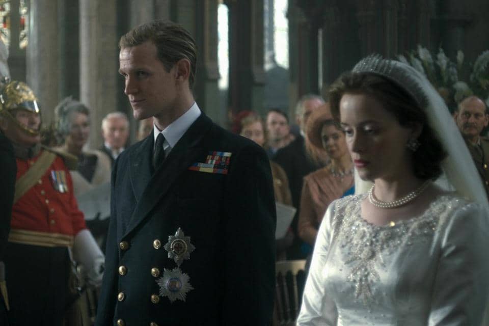 adegan pernikahan Ratu Elizabeth II dalam serial TV The Crown