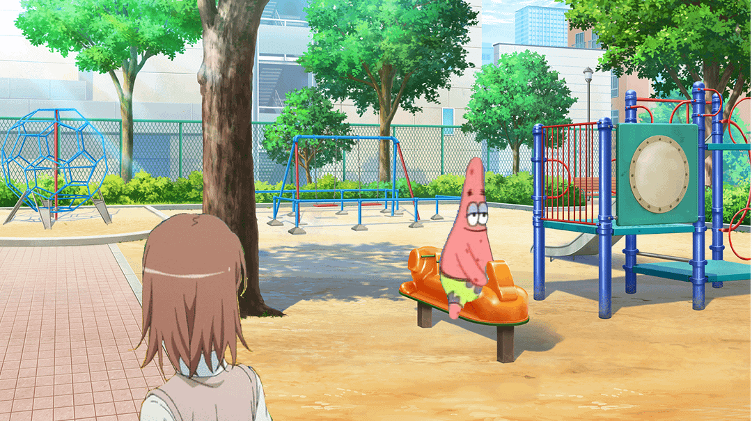 meme anime tentang Patrick Star