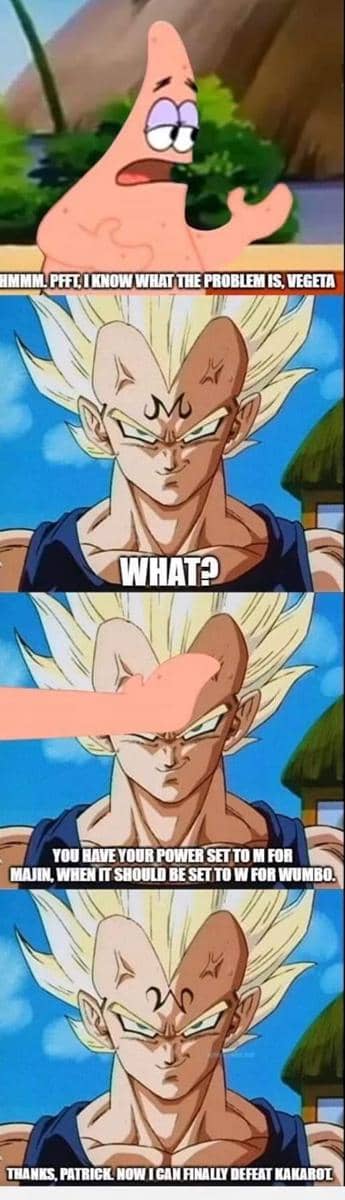 meme anime tentang Patrick Star